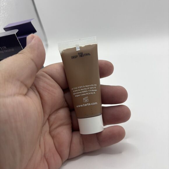 NEW Tarte Amazonian Clay 16 Hour - 51N Deep Neutral .5oz Travel Size - Picture 4 of 6